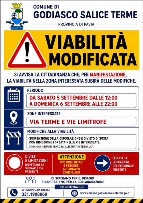 Modifiche alla Viabilità