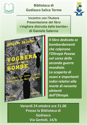 Incontro con l'Autore 
Presentazione del libro
"Voghera distrutta dalle bombe" di Daniele Salerno
