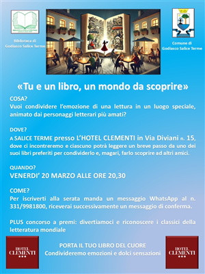 Tu e un libro, un mondo da scoprire