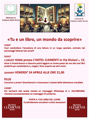 Tu e un libro, un mondo da scoprire